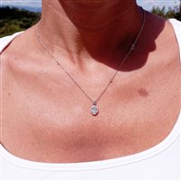 Necklace Damiani Woman Minou Full Pavé form in White Gold Diamante 0.52 Ct 81100976 - 81100976